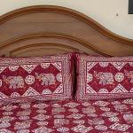 Rajasthani Printed Double Bed sheet set with two pillows