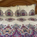 Rajasthani Printed Double Bed sheet set with two pillows