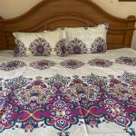 Rajasthani Printed Double Bed sheet set with two pillows