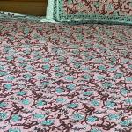 Rajasthani Printed Double Bed sheet set with two pillows