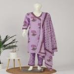 Cotton Angrakha Kurti Pant Dupatta Set