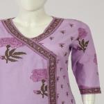 Cotton Angrakha Kurti Pant Dupatta Set