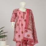 Cotton Kurti Pant Dupatta Set