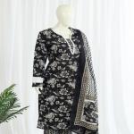 Cotton Kurti Pant Dupatta Set