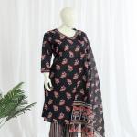 Cotton Kurti Pant Dupatta Set