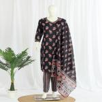 Cotton Kurti Pant Dupatta Set