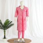 Cotton Kurti Pant Dupatta Set