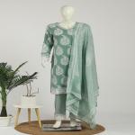 Cotton Kurti Pant Dupatta Set