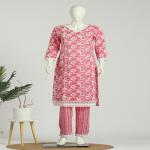 Cotton Kurti Pant Dupatta Set