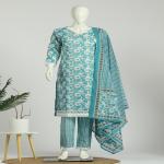 Cotton Kurti Pant Dupatta Set