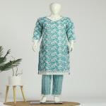 Cotton Kurti Pant Dupatta Set