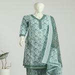 Cotton Kurti Pant Dupatta Set