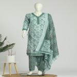 Cotton Kurti Pant Dupatta Set