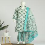 Cotton Kurti Pant Dupatta Set