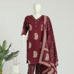 Cotton Kurti Pant Dupatta Set