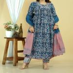 Cotton Kurti Pant Dupatta Set