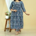 Cotton Kurti Pant Dupatta Set