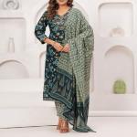 Cotton Kurti Pant Dupatta Set