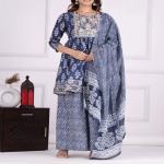 Cotton Kurti Sharara Dupatta