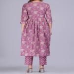 Cotton Nayra Kurti Pant Dupatta Set